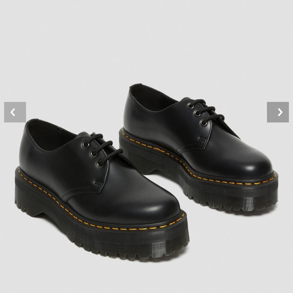 (NEW) DR MARTEN PLATFORM LOAFERS (1461 SMOOTH LEATHER PLATFORM SHOES)